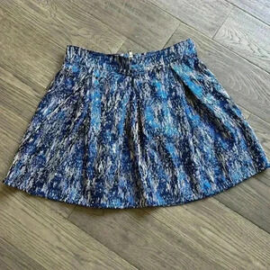 🌼4/$30🌼bethany Mota |  Metallic electric blue and silver mini skirt